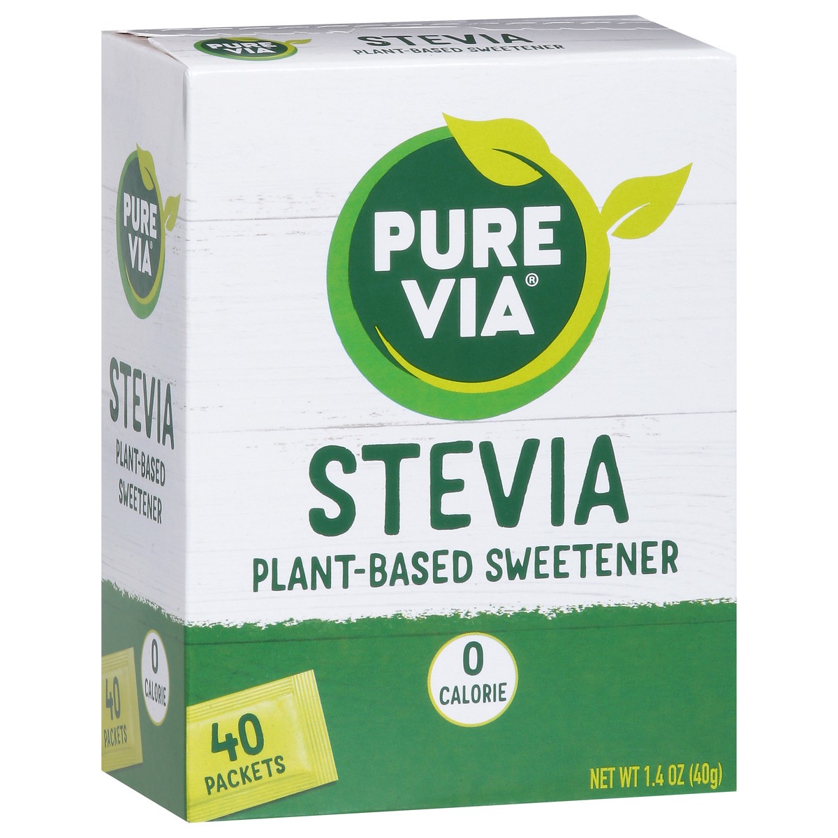 slide 13 of 15, Pure Via Stevia 40 Packets, 40 ct