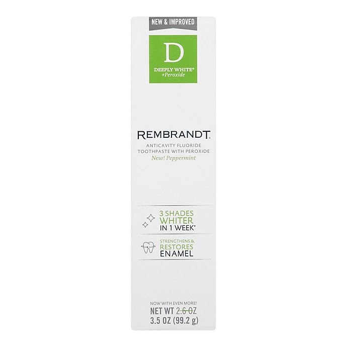 slide 2 of 4, Rembrandt Deeply White Fresh Mint Fluoride Toothpaste, 2.6 oz