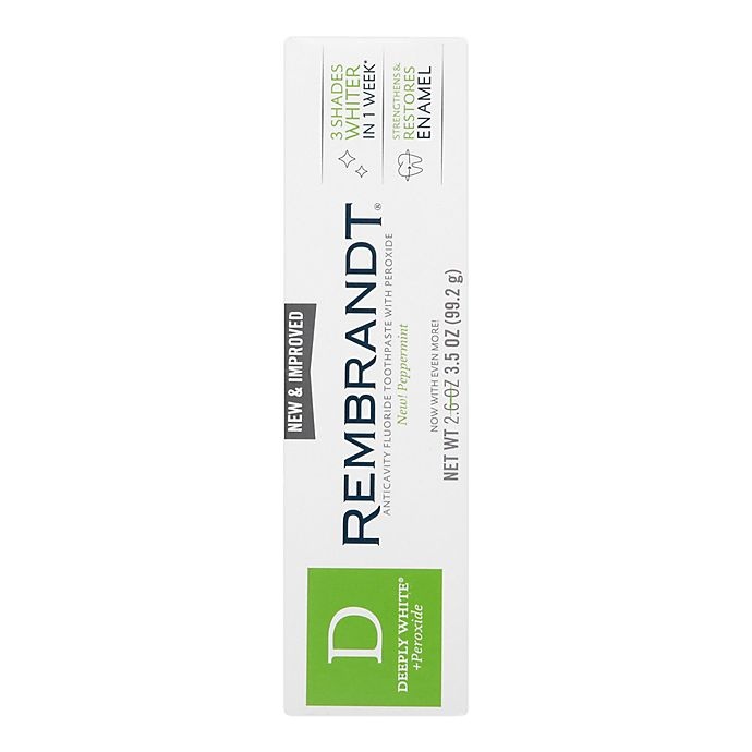 slide 3 of 4, Rembrandt Deeply White Fresh Mint Fluoride Toothpaste, 2.6 oz