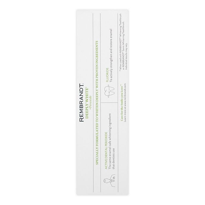 slide 4 of 4, Rembrandt Deeply White Fresh Mint Fluoride Toothpaste, 2.6 oz