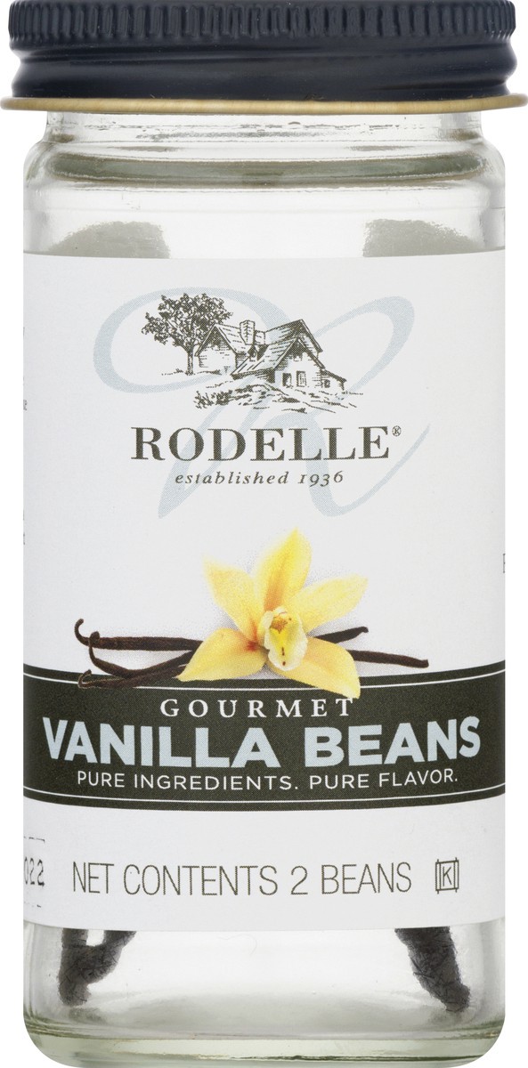 slide 3 of 9, Rodelle Gourmet Vanilla Beans 2 ea, 2 ct