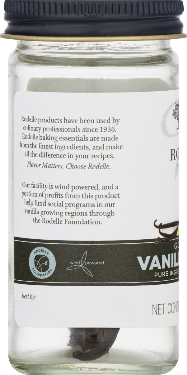 slide 5 of 9, Rodelle Gourmet Vanilla Beans 2 ea, 2 ct