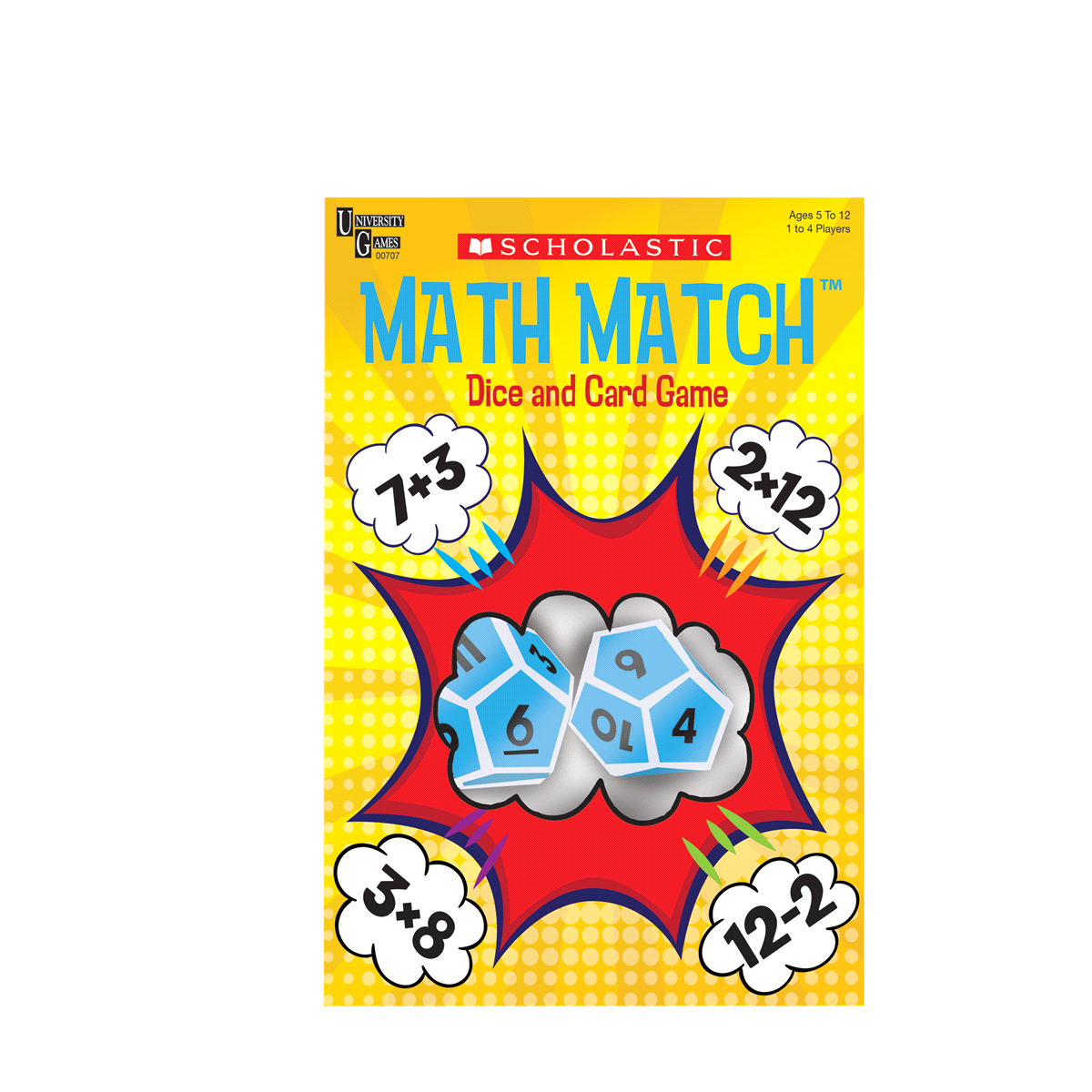 slide 1 of 1, University Games Scholastic Math Match Dice And Card Game, 1 ct