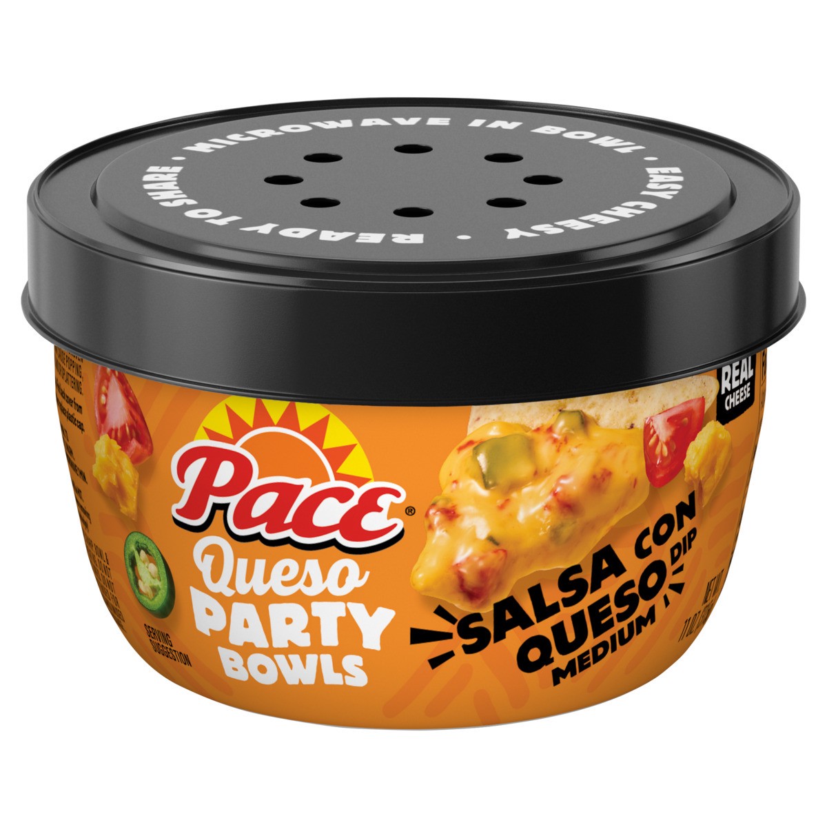 slide 1 of 11, Pace Salsa Con Queso Dip, Cheese Dip, 11 oz Microwavable Bowl, 11 oz