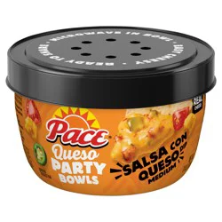 Pace Salsa Con Queso Dip, Cheese Dip, 11 oz Microwavable Bowl