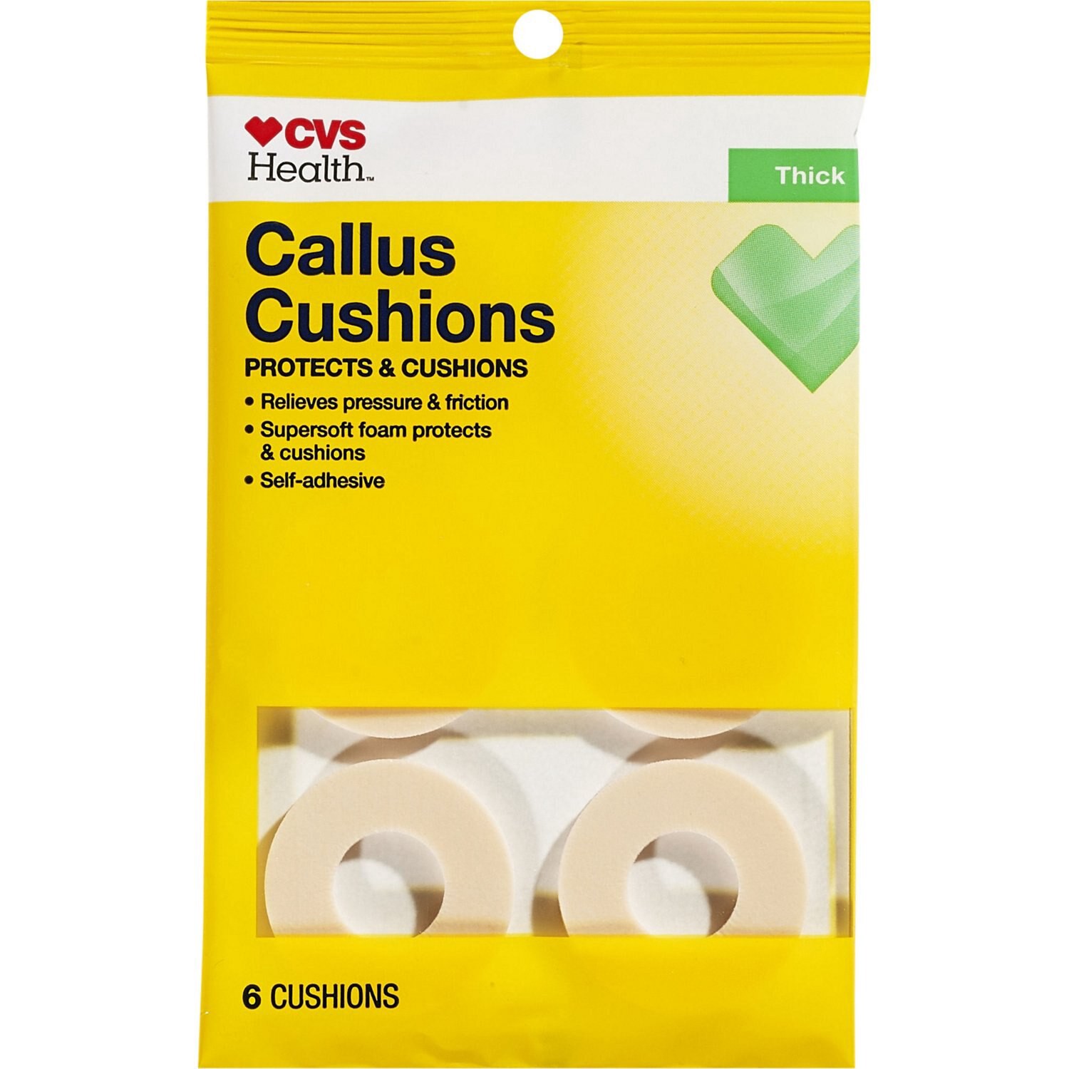 slide 1 of 2, CVS Health Callus Cushions, 6 Ct, 1 ct