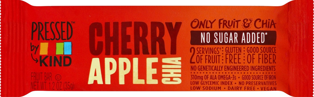 slide 5 of 5, Kind Bars Cherry Apple Pressed Chia Bar, 1.2 oz
