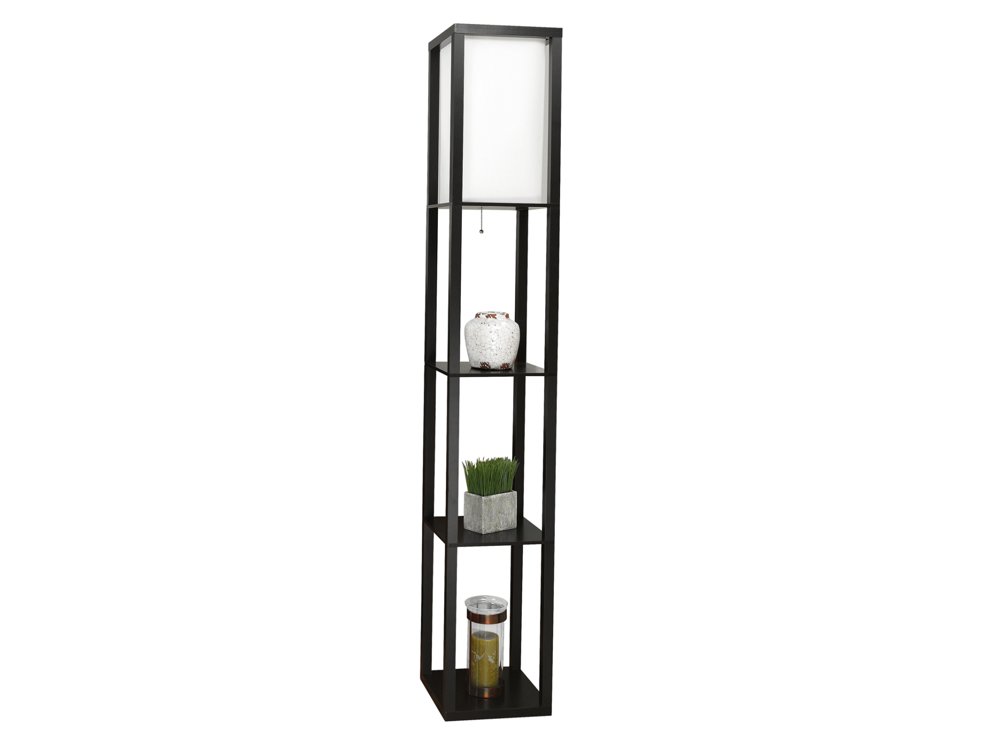 slide 1 of 1, Room & Retreat Home Shelf Floor Lamp 72", 72 in