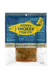 Honey Smoked Fish Co. Honey Smoked Salmon Garlic & Herb 12 oz