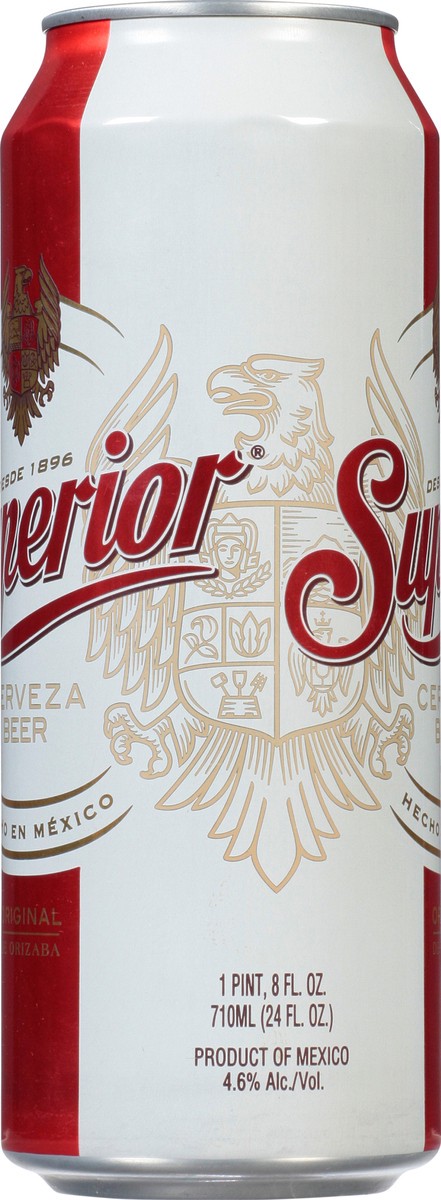 slide 5 of 9, Superior Mexican Beer Can, 24 oz can