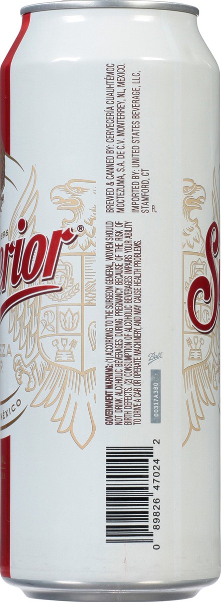 slide 2 of 9, Superior Mexican Beer Can, 24 oz can