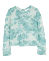 Oshkosh Kid Tie Dye Knit Long-Sleeve Fashion Top - Blue Blue 6-6X