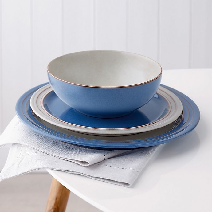 slide 2 of 3, Denby Heritage Fountain Dinnerware Set - Blue, 12 ct