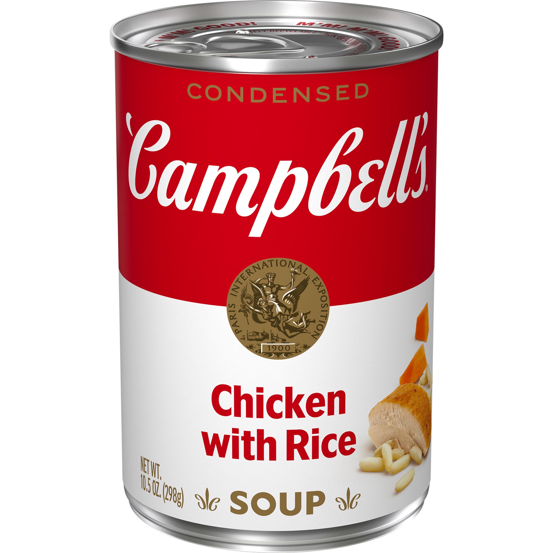 slide 1 of 8, Campbell's Condensed Chicken and Rice Soup, 10.5 oz Can, 10.5 oz