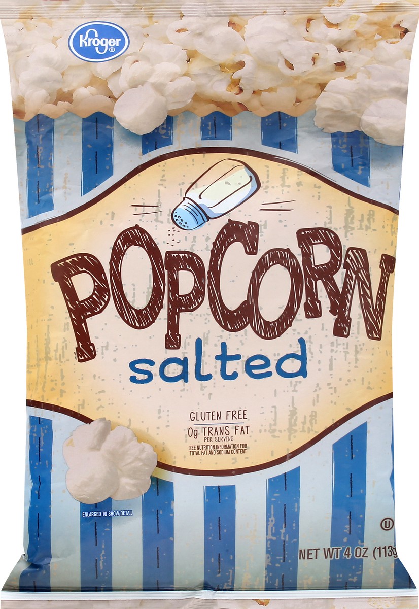 slide 7 of 11, Kroger Gluten-Free Salted Popcorn, 4 oz