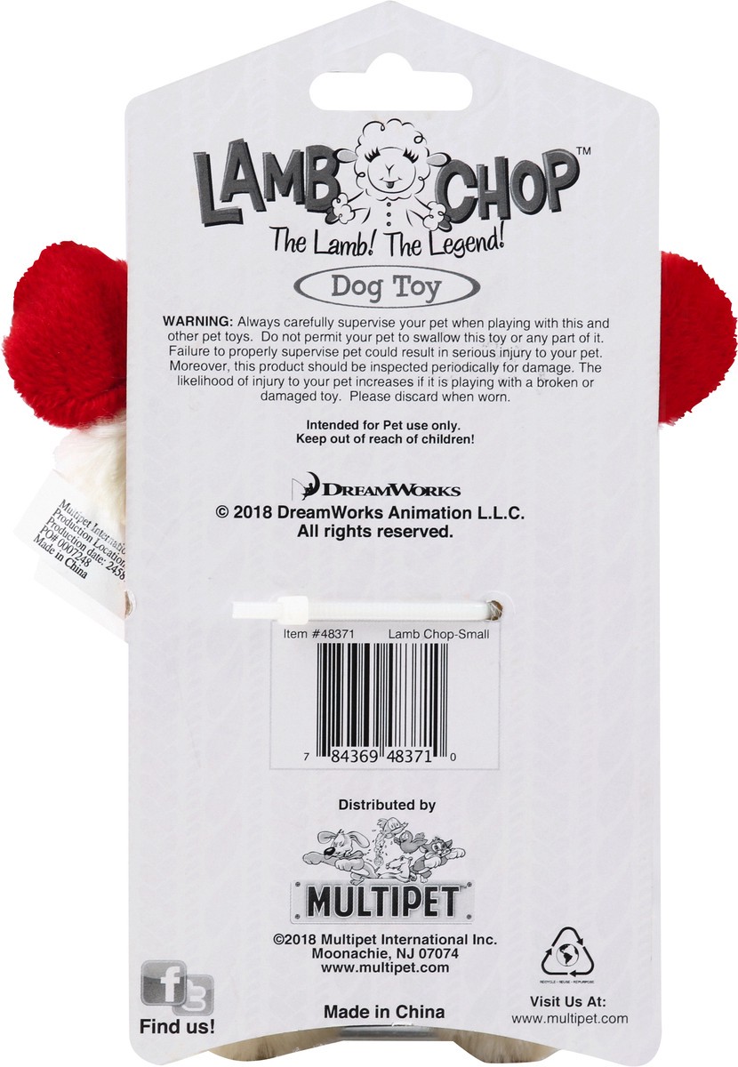 slide 6 of 7, MultiPet Lamb Chop Dog Toy 6 Inch 1 ea, 1 ct