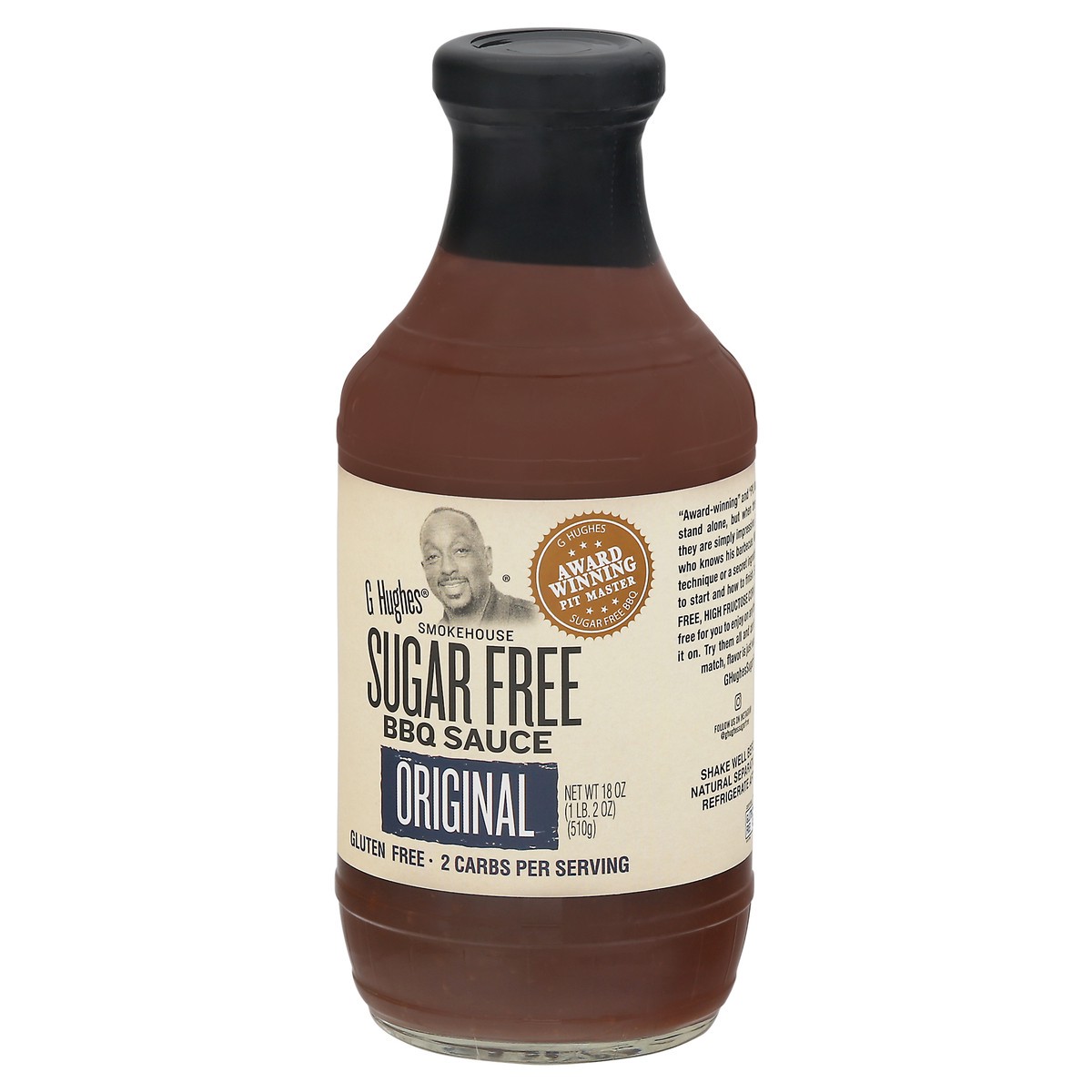 slide 3 of 9, G Hughes Sugar Free Original Bbq Sauce, 