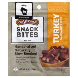Old Wisconsin Turkey Sausage Snack Bites 6 oz. Pouch
