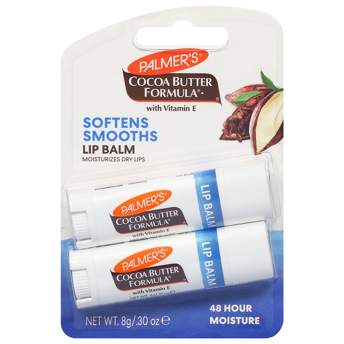 slide 1 of 9, Palmer's Cocoa Butter Formula Softens Smoothes Lip Balm 2 ea, 2 ct