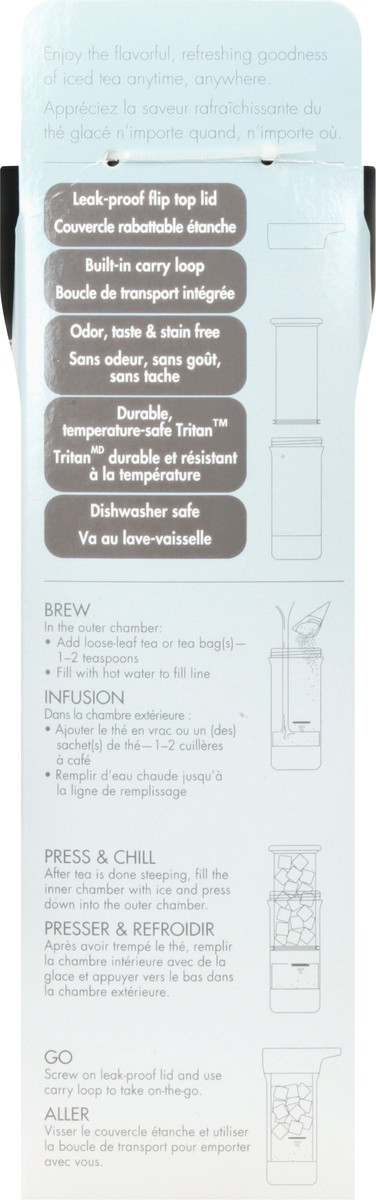 slide 5 of 10, Primula Press & Go 16 Ounce Black Iced Tea Tumbler 1 ea, 1 ct