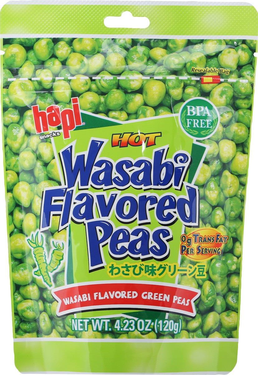 slide 7 of 9, Hapi Hot Wasabi Peas, 4.23 oz