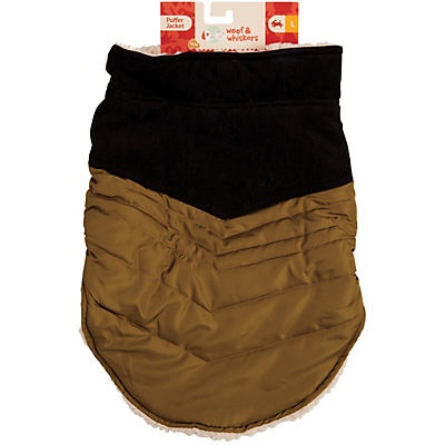 slide 1 of 1, Woof and Whiskers Large Dog PufferJacket, 1 ct