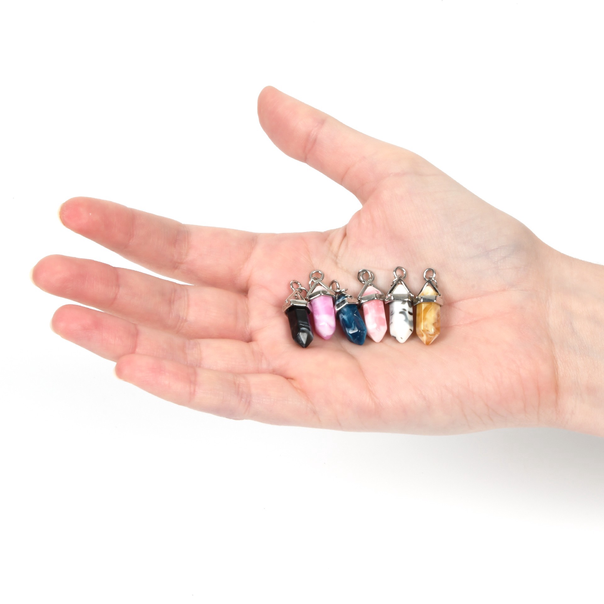 slide 4 of 5, Mixed Faux Crystal Dagger Charm Set By Bead Landing, 10mm x 26mm