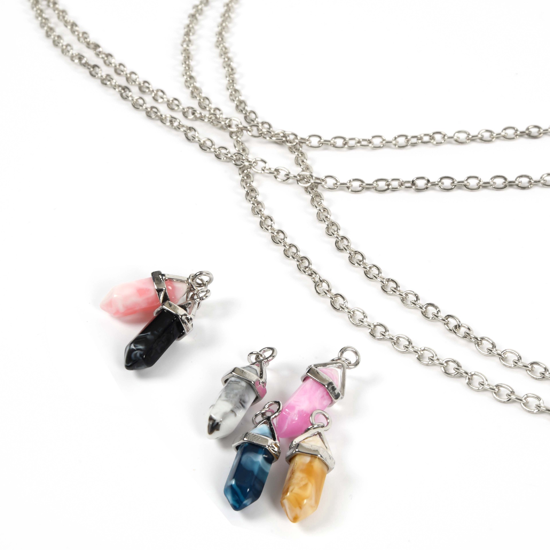 slide 2 of 5, Mixed Faux Crystal Dagger Charm Set By Bead Landing, 10mm x 26mm