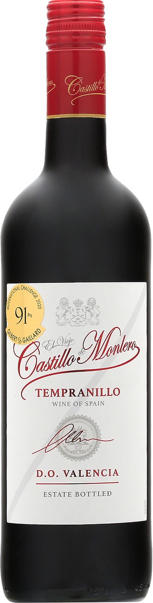 slide 4 of 11, Castillo de Monlero 2019 DO Valencia Tempranillo 750 ml, 750 ml