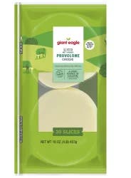 Giant Eagle Provolone Cheese, Sliced, Not Smoked - 16 oz