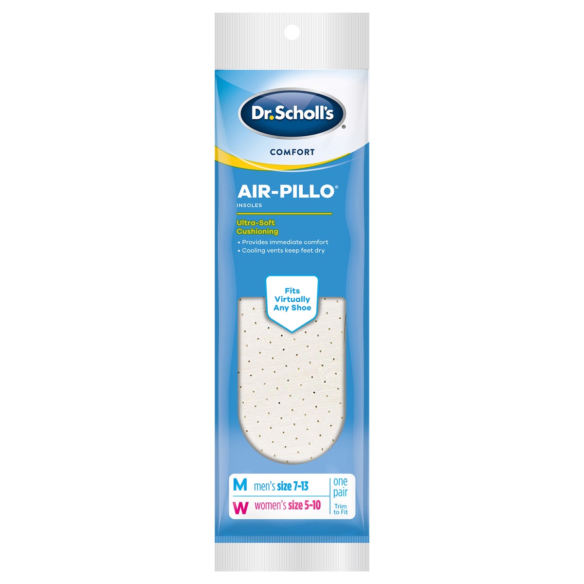 slide 1 of 3, Dr. Scholl's Air-Pillo Insoles, 2 ct