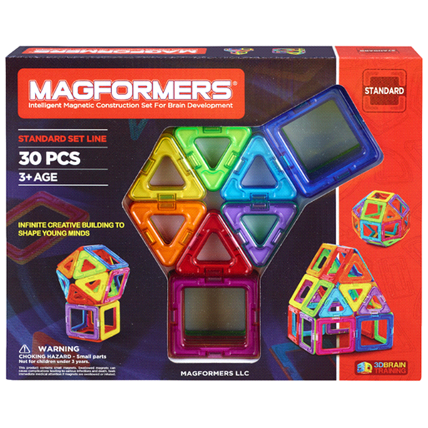 slide 1 of 1, Magformers Magnetic Power Magic Rainbow Set, 30 ct