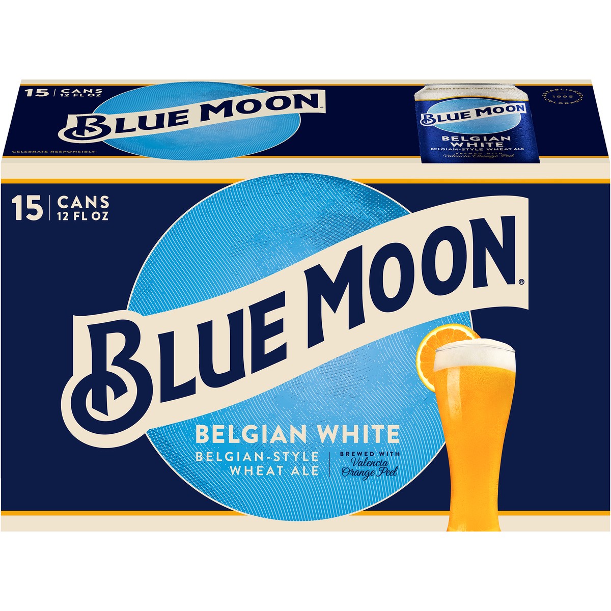 slide 1 of 4, BLUE MOON BELGIAN WHITE Craft Beer, 12 oz