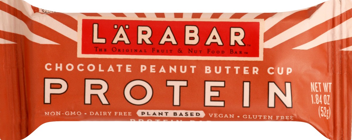 slide 6 of 9, LÄRABAR Chocolate Peanut Butter Cup Protein Bar 1.84 oz, 1.84 oz