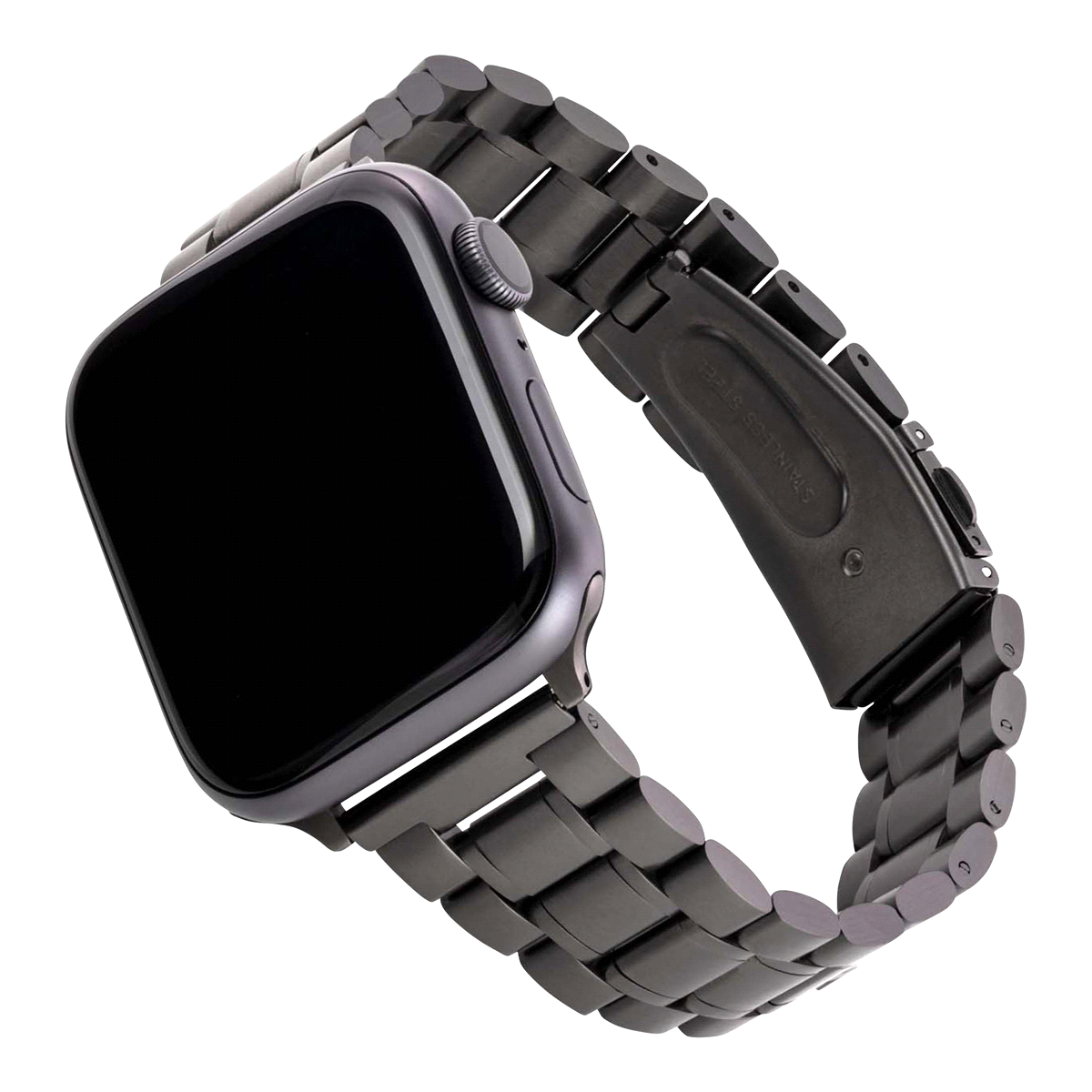 slide 1 of 13, WITHit Apple Watch Multi-Link Graphite replacement band, 1 ct