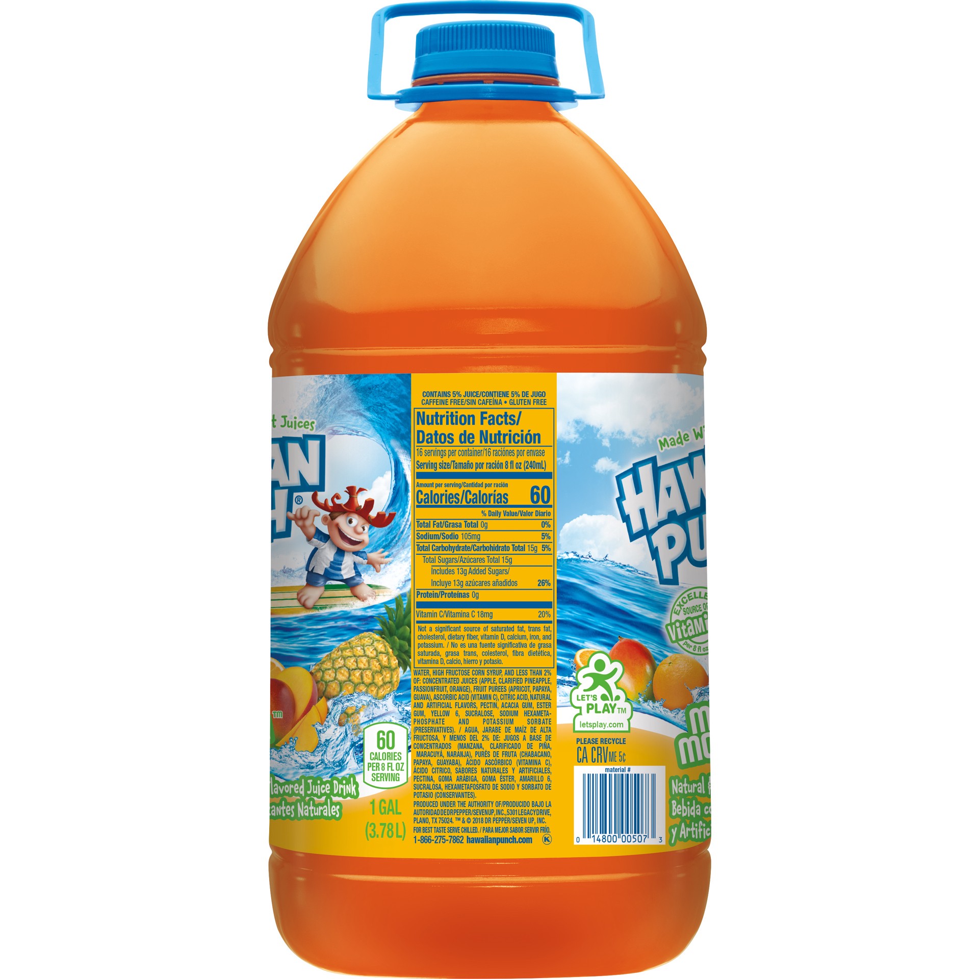 slide 3 of 3, Hawaiian Punch Mango Monsoon, 1 gal bottle, 1 gal