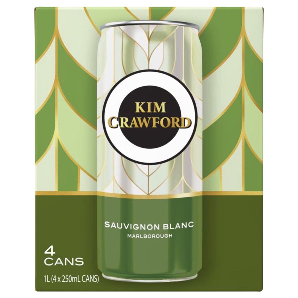 slide 1 of 5, Kim Crawford Marlborough Sauvignon Blanc White Wine, 4 pk 250 mL Cans, 33.81 fl oz