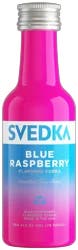 SVEDKA Blue Raspberry Flavored Vodka, 50 mL Mini Plastic Bottle, 70 Proof
