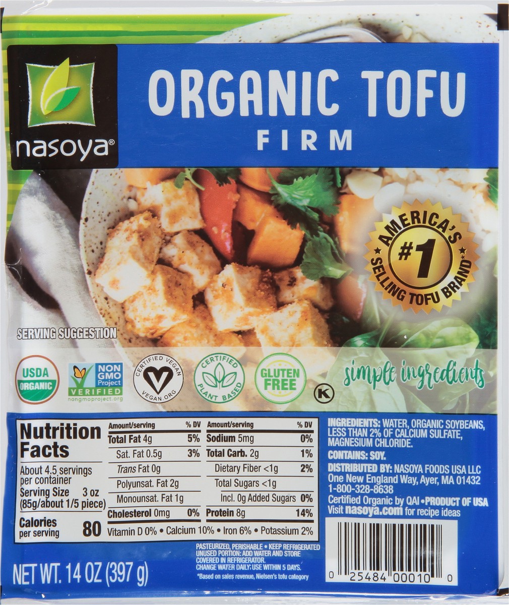 slide 6 of 9, Nasoya Firm Organic Tofu 14 oz, 14 oz