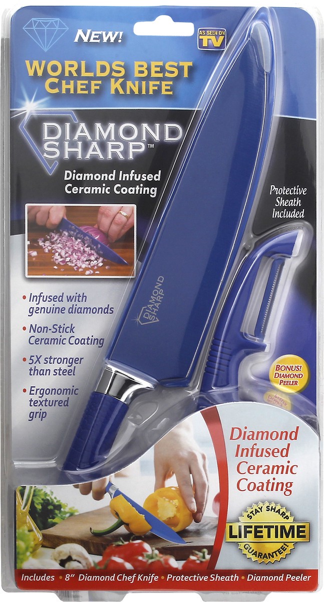 slide 4 of 6, Diamond Sharp Chef Knife 1 ea, 1 ea