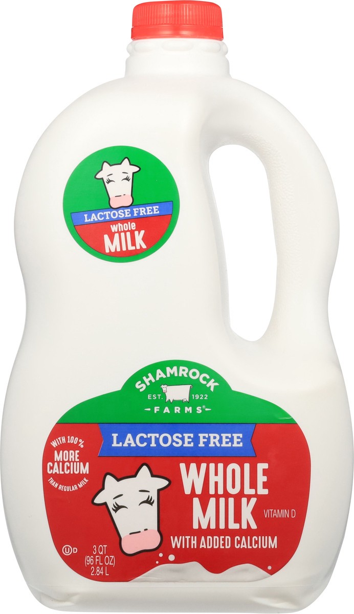 slide 6 of 15, Shamrock Farms Lactose Free Whole Milk, 96 oz