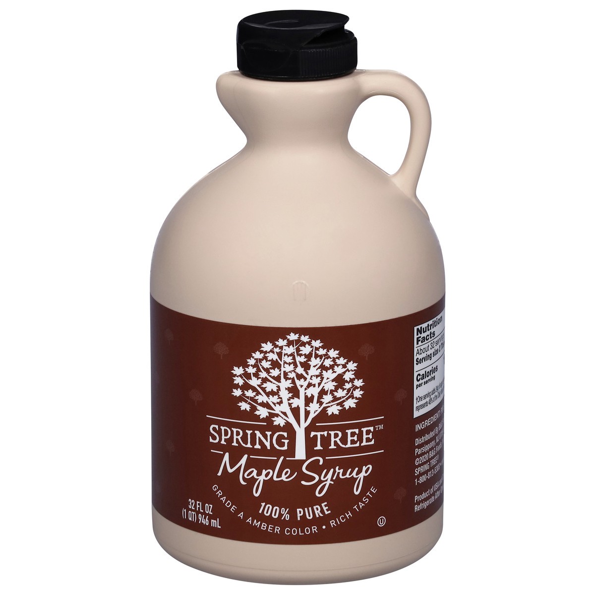 slide 1 of 9, Spring Tree 100% Pure Maple Syrup - 32 fl oz, 32 fl oz
