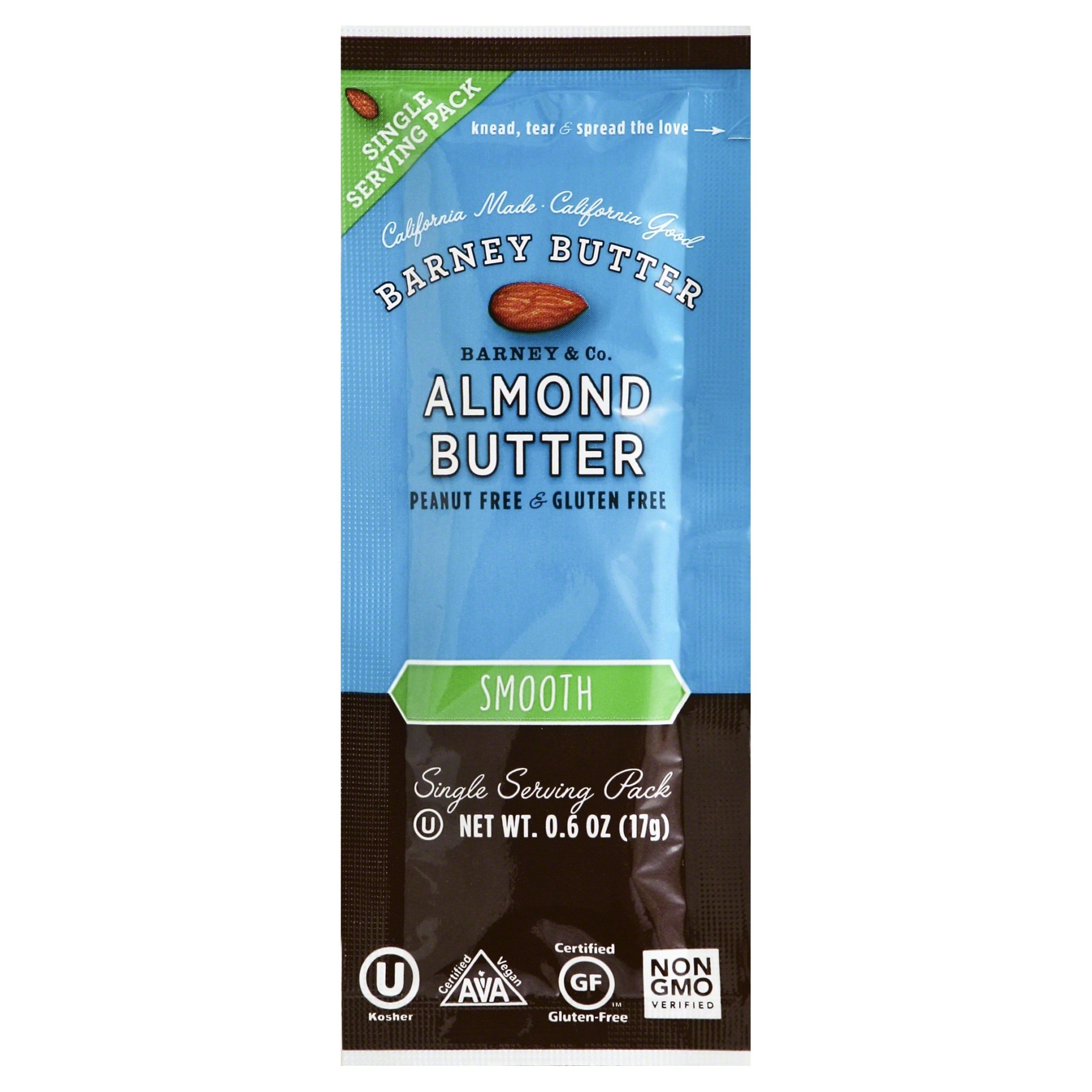 slide 1 of 10, Barney Butter Almond Butter, Smooth, On-the-Go, Snack Pack, 0.6 oz