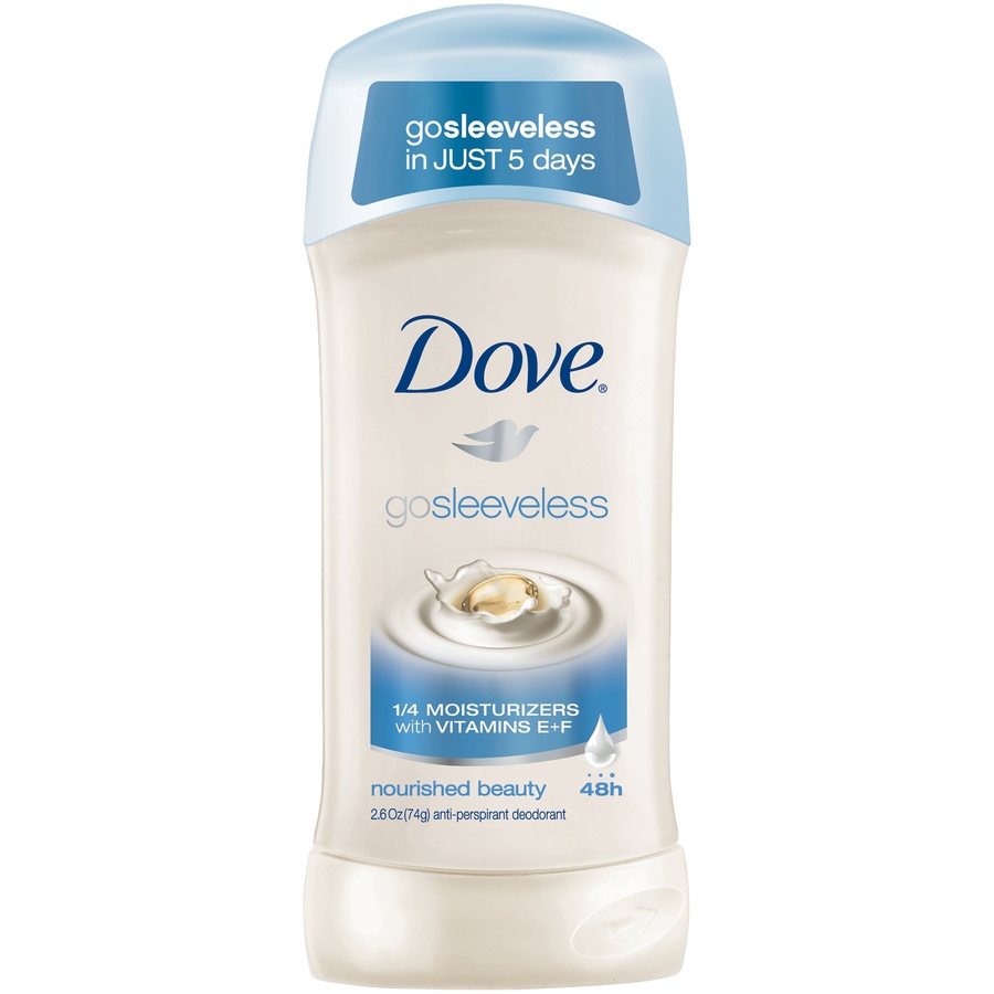 slide 1 of 3, Dove Anti-Perspirant Deodorant, Gosleeveless, 1.7 oz