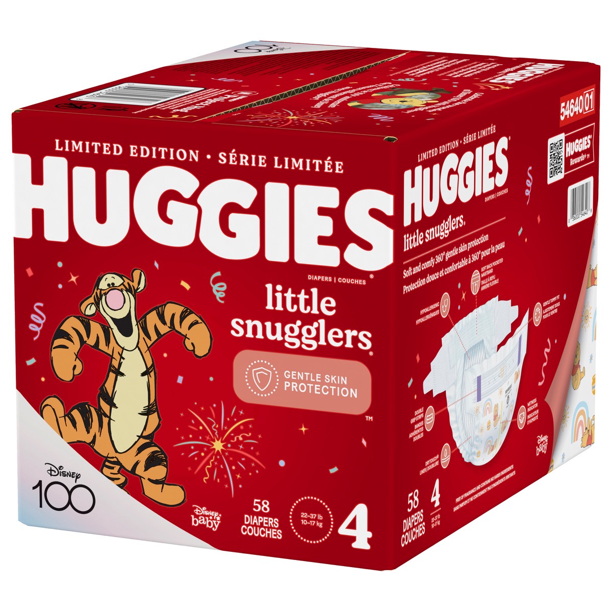 slide 3 of 9, Huggies Little Snugglers Baby Diapers, 58 ct