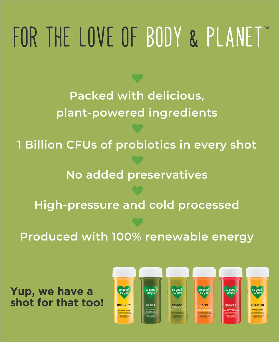 slide 2 of 11, So Good So You Mango Spinach Energy Probiotic Shots - 4 ct, 4 ct