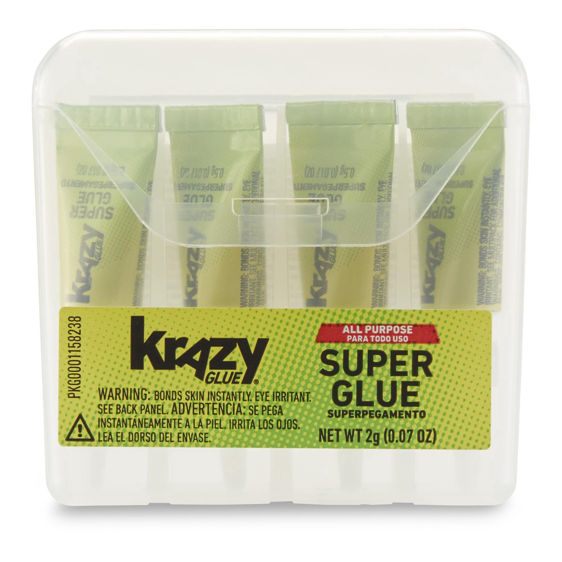 slide 5 of 5, Krazy Glue All Purpose Super Glue Singles, 4ct., 4 ct