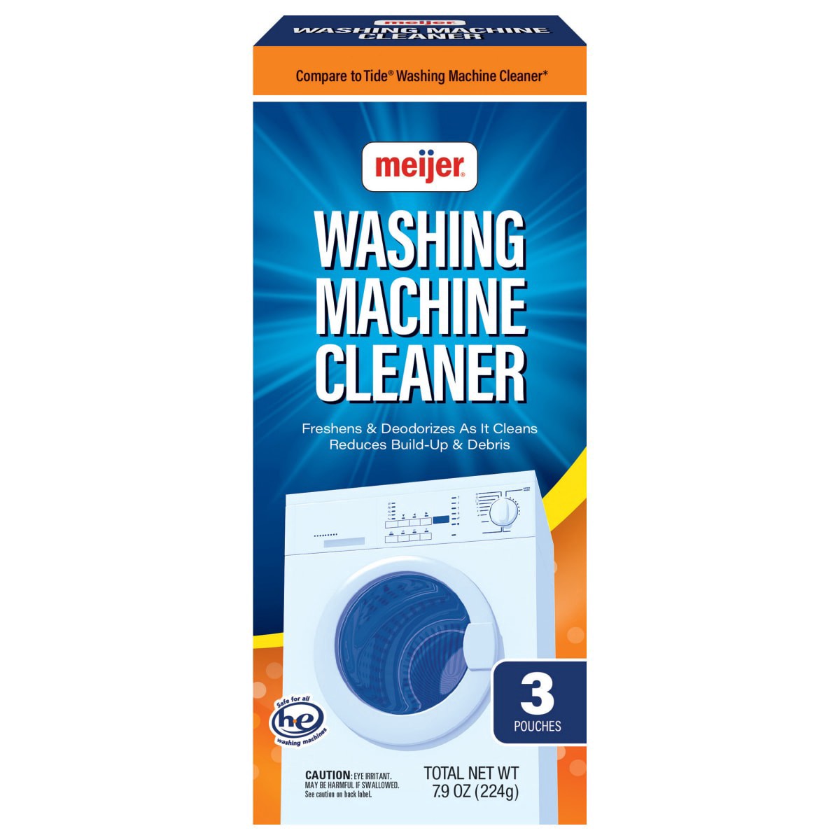 slide 1 of 13, Meijer Washing Machine Cleaner, 3 ct