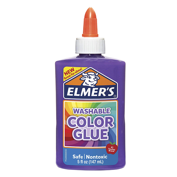 slide 1 of 1, Elmers Opaque Colored Glue Purple, 5 oz