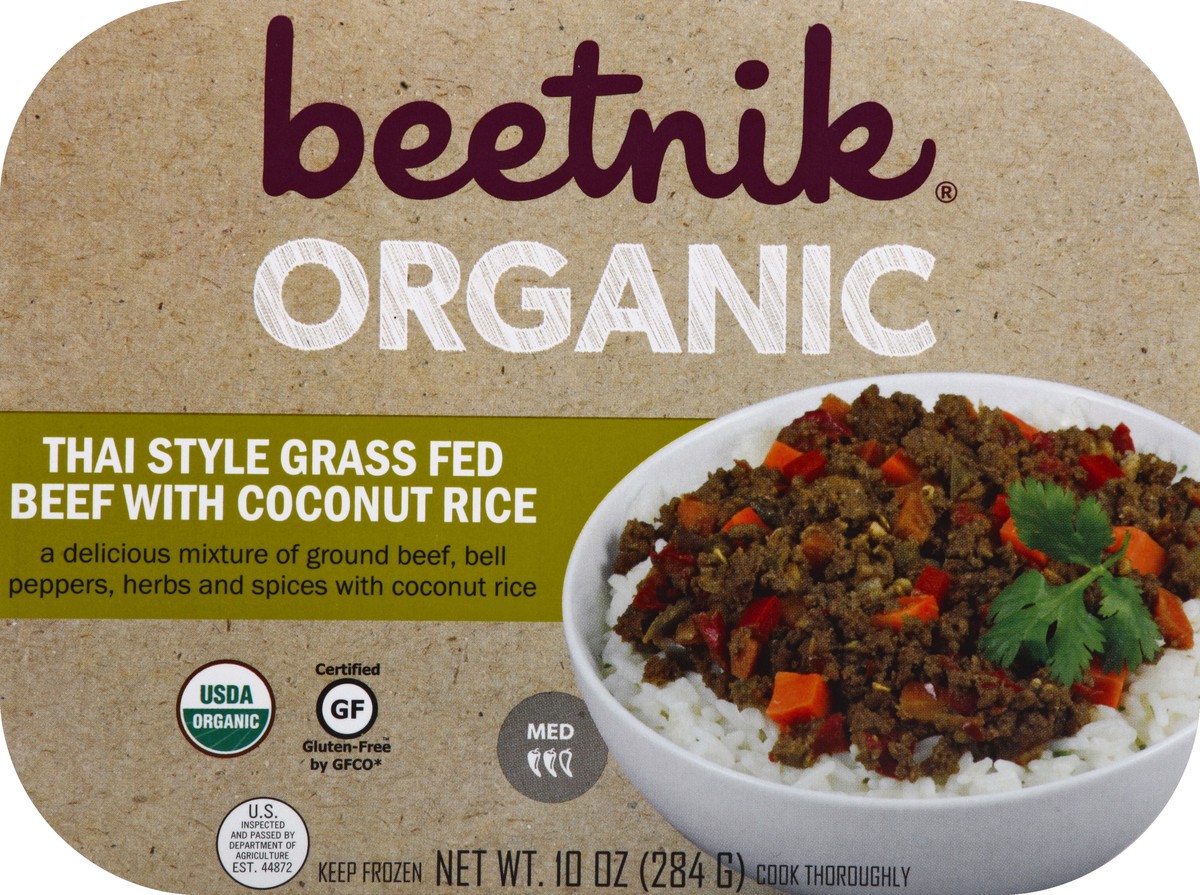 slide 3 of 4, Beetnik Thai Style Grass Fed Beef 10 oz, 10 oz